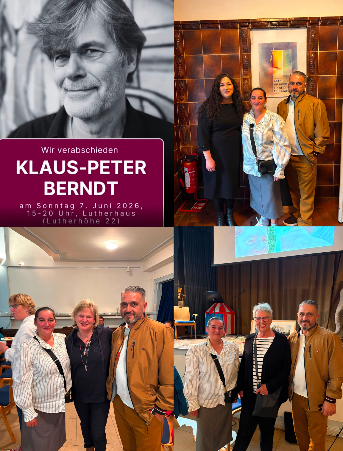 Teilnahme an der Trauerfeier für Klaus Peter Bernd
